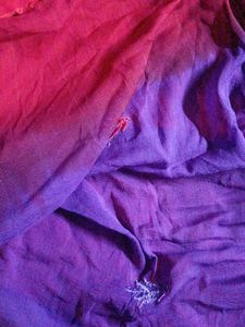 Unstitched Suit Purple and Red Colour Combine dres