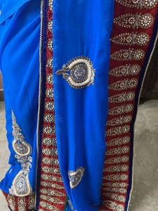 Beautiful Stone Work saree