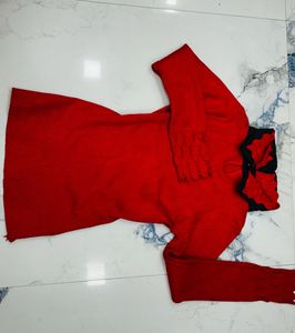 Chic Red Sweater Outfit