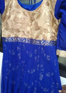 Elegant Blue Ethnic Gown
