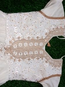 White  Colour Dress Gown 🤩❤️