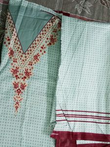 Style: Unstitched Cotton Suit