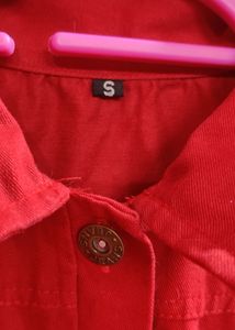 Red Denim Jacket