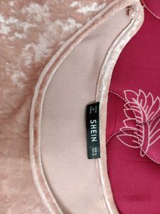 Peach Velvet Crop Top