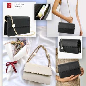 Miniso Grey Chic Crossbody Bag