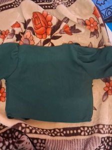 Green Crop Top