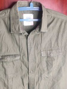 Olive Green Casual Shirt