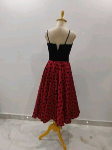 Retro Polka Dot Swing Dress