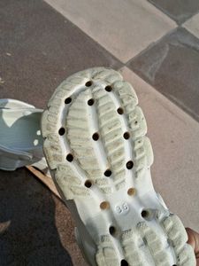 White Platform Clogs with Charms