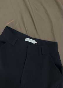 Black Wide Leg Cargo Pants 26-28