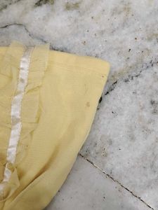 Yellow Lace Tube Top