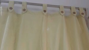 Button Tab Curtains for door - 2 pieces