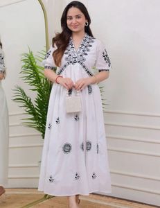 White Embroidered Dress