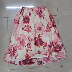 Floral Print Skirt