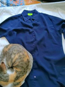 Navy Blue Casual Shirt