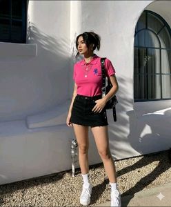 🩷✨printesty look pink t shirt ✨🩷