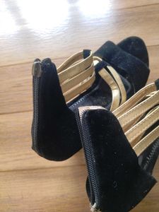 Black &amp; Gold Heels