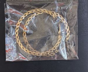 Gold Chain Hoop Earrings