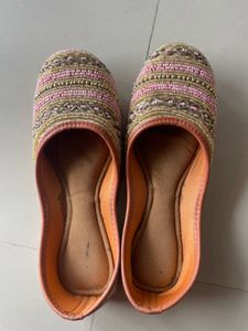 Beaded Jutti Flats