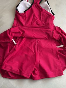 Speedo Racerback Swim Dress With Boyleg