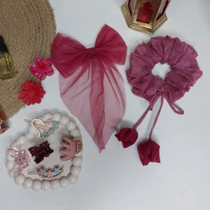 Combo Of 9 Pcs Hair Accessories 😍