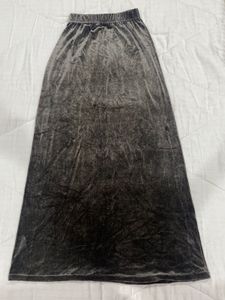Crushed Velvet Maxi Skirt