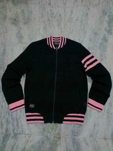 Black yak Striped Jacket