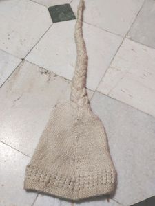 Cream Handmade Winter 🧢 Choti Wali