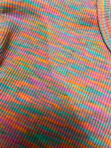 Colorful Ruched Crop Top