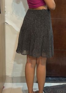 Polka Dot Flare Skirt