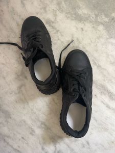 Black Low-Top Sneakers