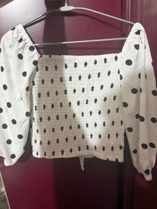 polka dots top