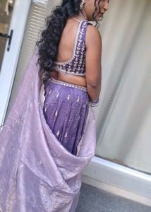 Elegant Lavender Lehenga Choli Set