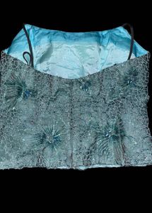 EMBELLISHED MESH CORSET
