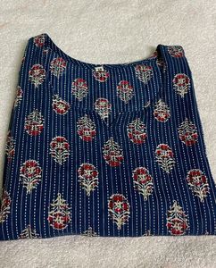 Blue Floral Short Kurti For Women’s 🪷