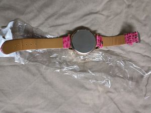 Pink Alligator Print Watch