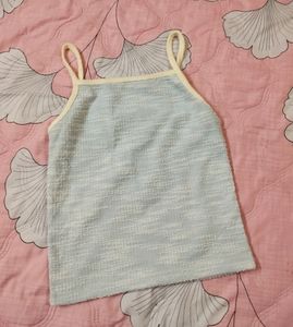 Pinterestly PowderBlue Japanese Textured CamiTop🎀
