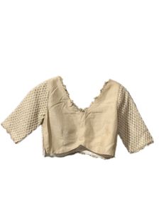 Vintage Cropped Blouse/Top
