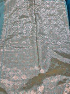 Green &amp; Gold Dress Material