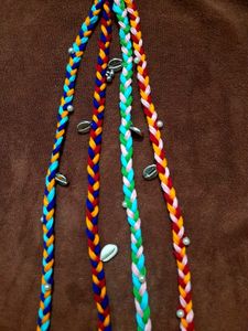 Handmade Braided Hair Accessories with Cowrie Shel