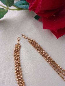 Gold-Tone Beaded Necklace