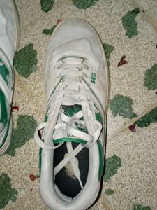 New Balance 550 White/Green Sneakers