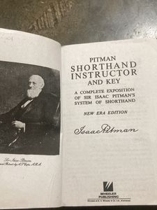 Pitman Shorthand Instructor And Key