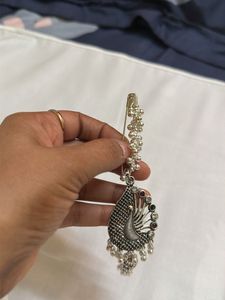 Ethnic Silver Safety Pin for Sarees