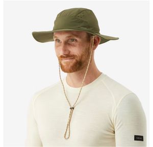 Decathlon Unisex Olive Green Hiking Sun Hat
