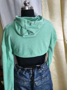 Tokyo Talkies Full Sleeves Self Design Sweatshirt