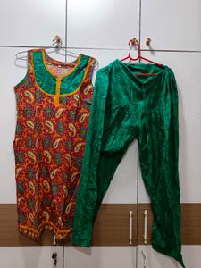 Short Sleeve Kurti With Pants