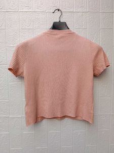New With Tag H&amp;M Korean Ribbed Knit Top