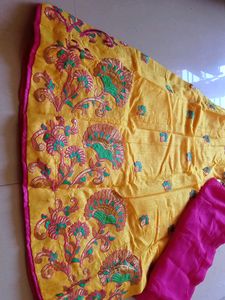 32 No. Yellow Lehanga Choli