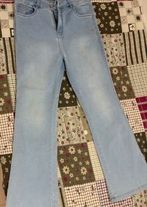 Light Wash Flared Jeans